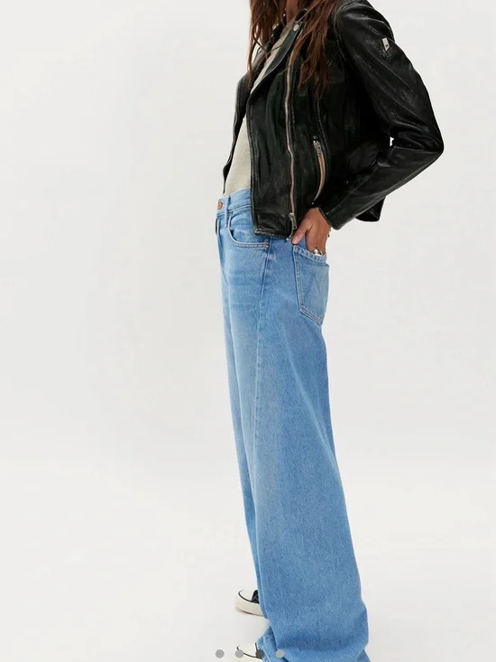 MOTHER The Lasso Wide Leg Jeans Munchies NWT/NIB *28* - Picture 3 of 9
